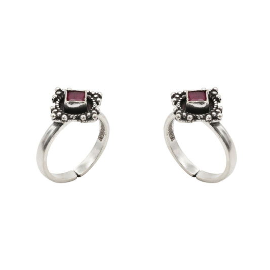 Ruby Relic Toe Rings