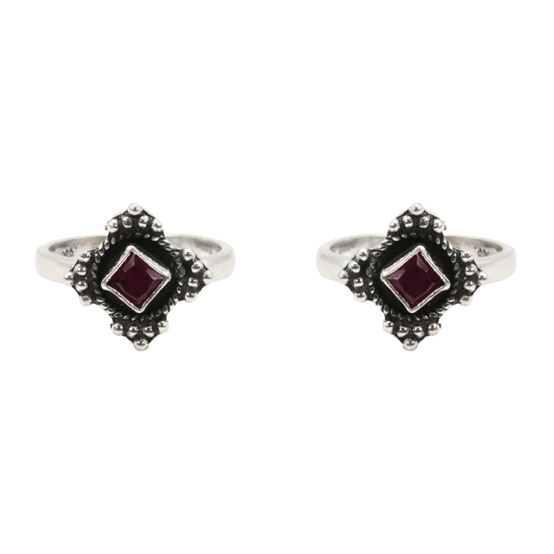 Ruby Relic Toe Rings