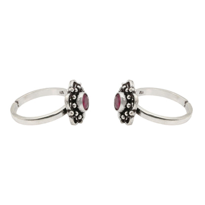 Ember Blossom Toe Rings