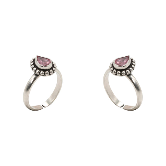 Dewdrop Dusk Toe Rings