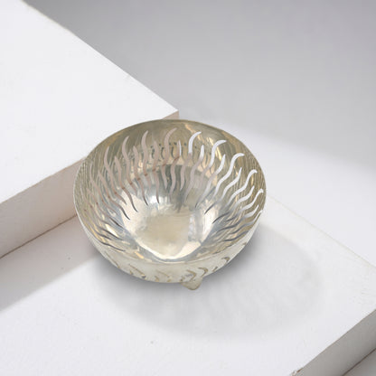 Aura Flare Sterling Silver Bowl