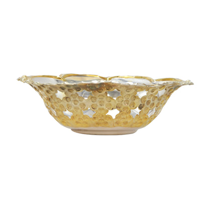 Gilded Blossom Offering Bowl