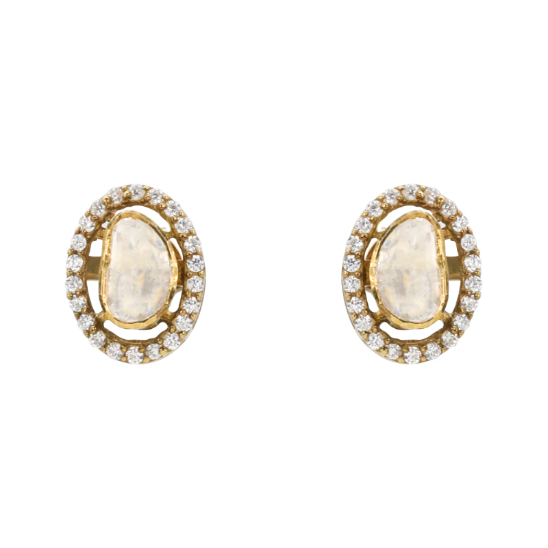 Chandrika Oval Earrings