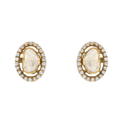 Chandrika Oval Earrings