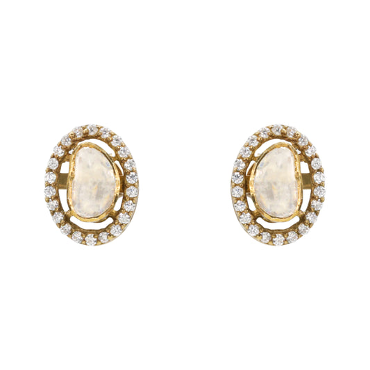 Chandrika Oval Earrings