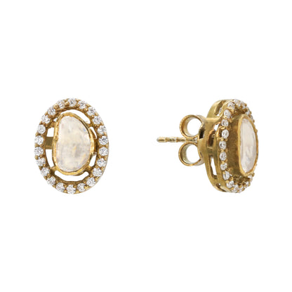Chandrika Oval Earrings